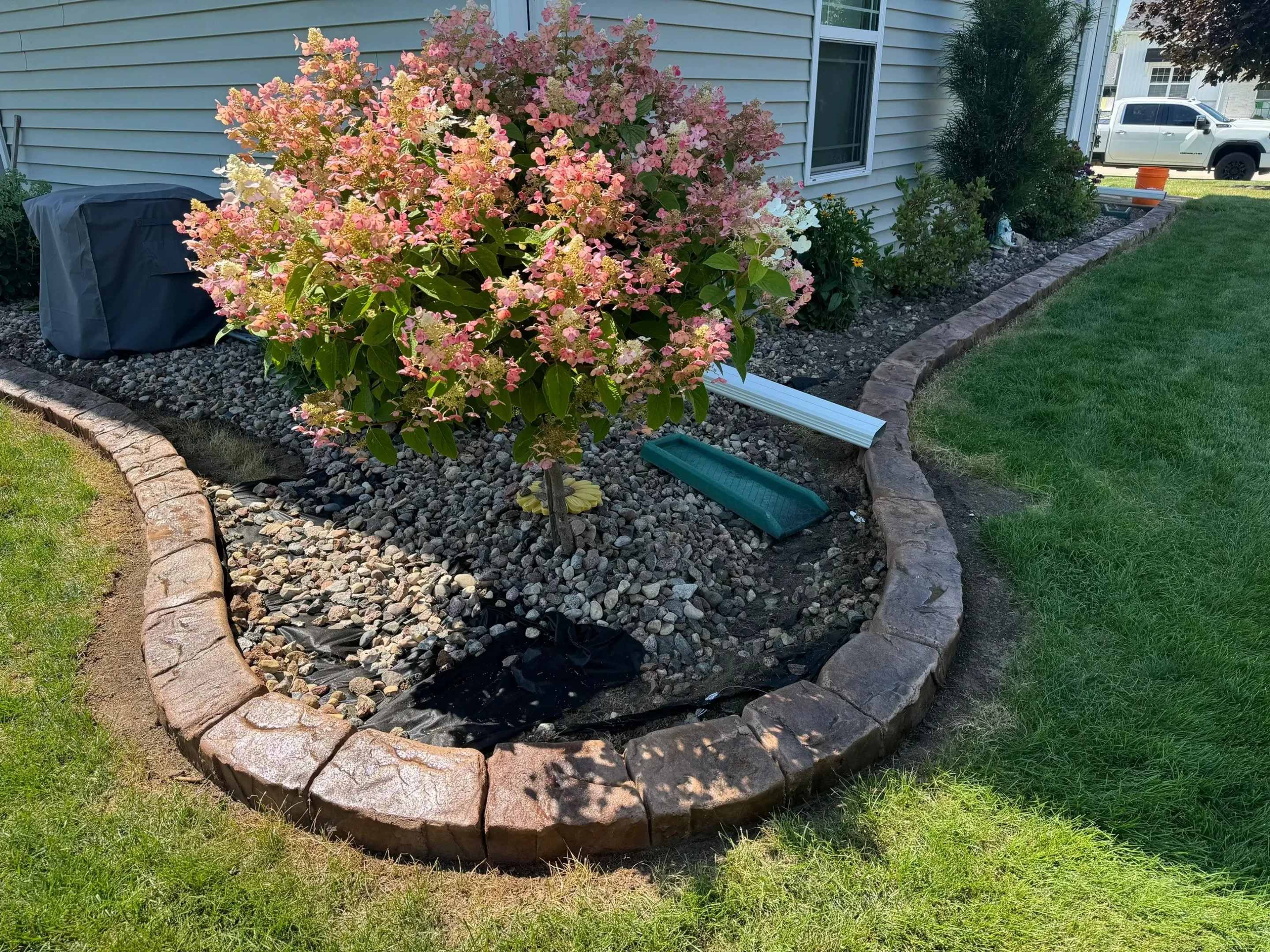 Finished curbing project showcase